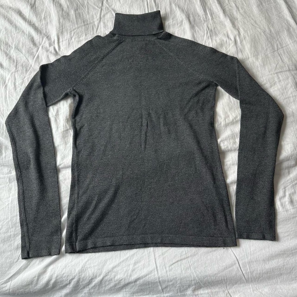 Olivia Sky Charcoal Turtleneck Sweater
